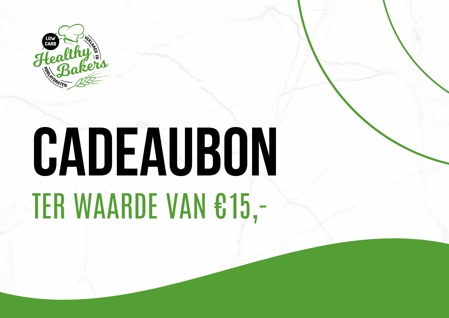 Cadeaubon ter waarde van €15,-